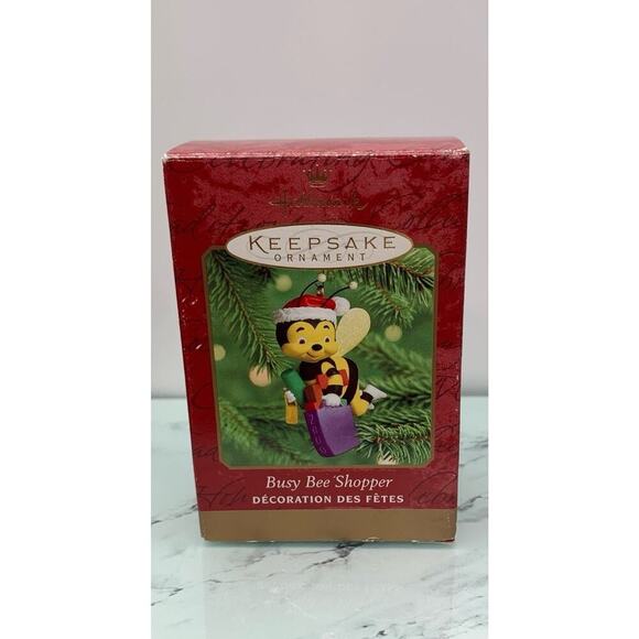 Vintage Hallmark Keepsake Christmas Tree Ornament Busy Bee Shopper 2000 - Picture 2 of 3